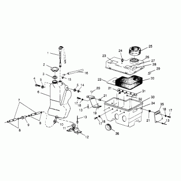 OIL TANK / AIR BOX ASSEMBLY CLASSIC 0952865 (4929072907C005)