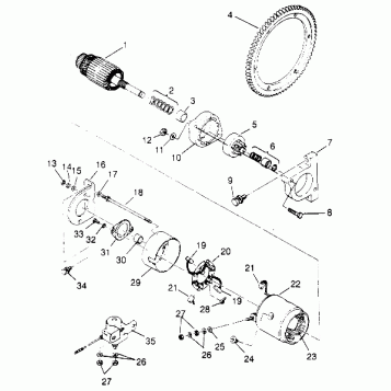 STARTING MOTOR CLASSIC 0952865 (4929072907D002)