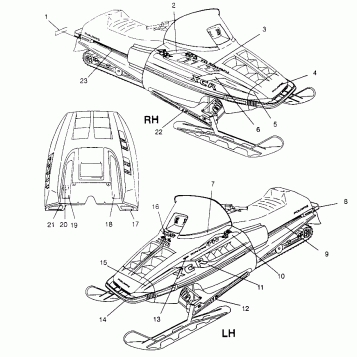 DECALS - 0951660 (4929112911A012)