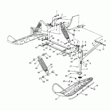 FRONT SUSPENSION and SKI 440 XCR 0951660 (4929112911B002)