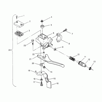 MASTER CYLINDER ASSEMBLY 440 XCR 0951660 (4929112911B007)