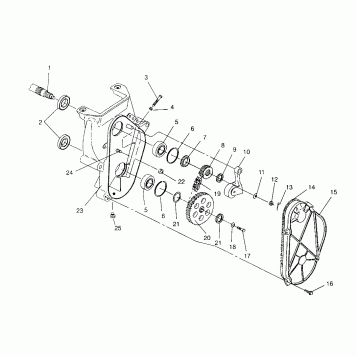 CHAINCASE ASSEMBLY 440 XCR 0951660 (4929112911B009)