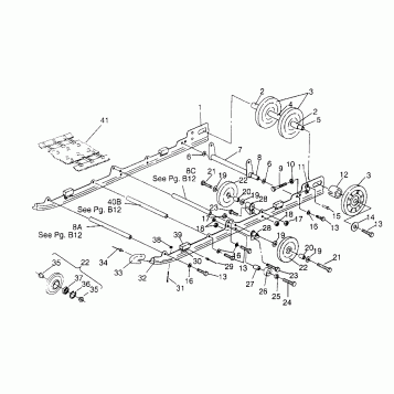 SUSPENSION ASSEMBLY 440 XCR 0951660 (4929112911B011)