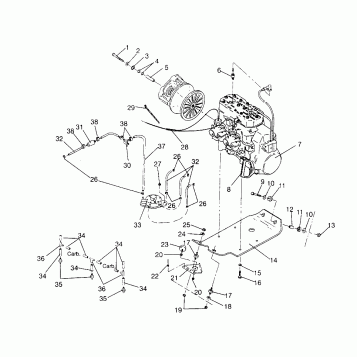 ENGINE MOUNTING 440 XCR 0951660 (4929112911C003)