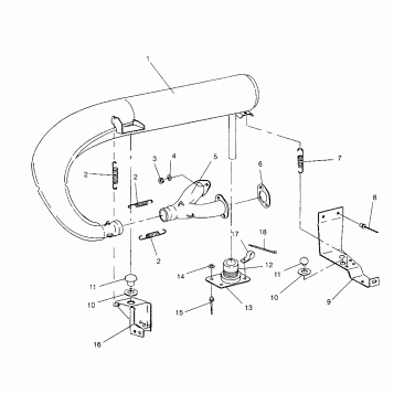 EXHAUST SYSTEM 440 XCR 0951660 (4929112911C004)
