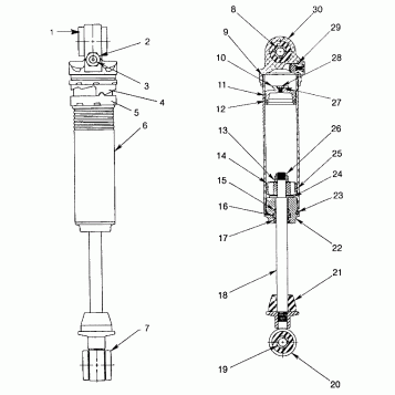 FOX SHOCK - IFS LH, RH 440 XCR 0951660 (4929112911C006)