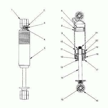 FOX SHOCK - GAS, MIDDLE 440 XCR 0951660 (4929112911C007)