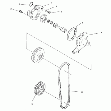 WATER PUMP 440 XCR 0951660 (4929112911C011)