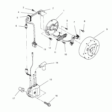 MAGNETO ASSEMBLY 440 XCR 0951660 (4929112911D002)