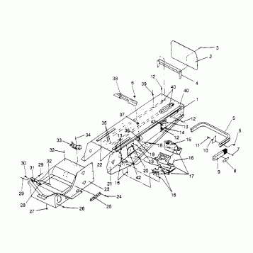 TUNNEL ASSEMBLY 600 XCR 0951676 (4929132913A006)