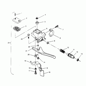 MASTER CYLINDER ASSEMBLY 600 XCR 0951676 (4929132913B001)