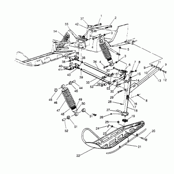 FRONT SUSPENSION and SKI 600 XCR 0951676 (4929132913B002)