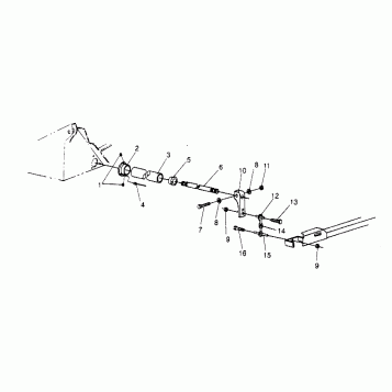 TORSION BAR ASSEMBLY 600 XCR 0951676 (4929132913B004)