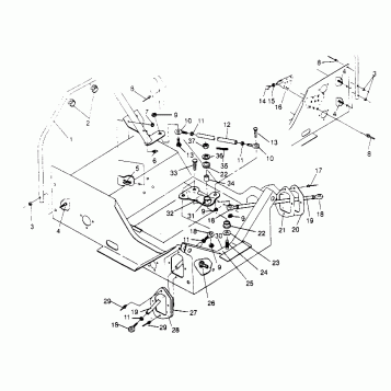 STEERING ASSEMBLY 600 XCR 0951676 (4929132913B007)