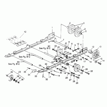 SUSPENSION ASSEMBLY 600 XCR 0951676 (4929132913B011)