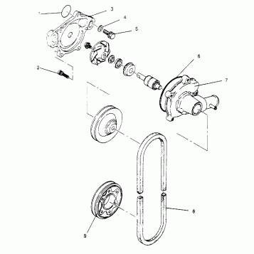 WATER PUMP 600 XCR 0951676 (4929132913C011)