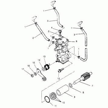 OIL PUMP ASSEMBLY 600 XCR 0951676 (4929132913C014)