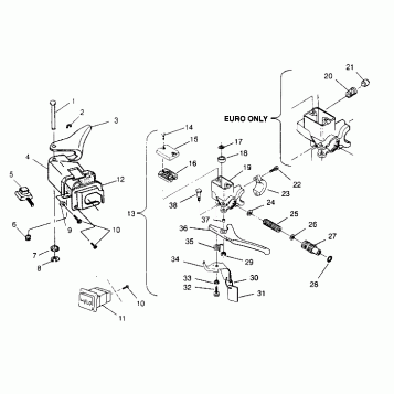 CONTROLS XLT TOURING 0952857 and  EUROPEAN XLT TOURING E0952857 (4929172917B006)