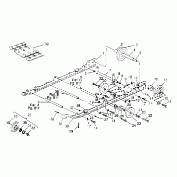 SUSPENSION ASSEMBLY XLT TOURING 0952857 and  EUROPEAN XLT TOURING E952857 (4929172917B012)