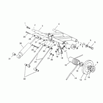 REAR TORQUE ARM ASSEMBLY XLT TOURING 0952857 and  EUROPEAN XLT TOURING E952 (4929172917B014)