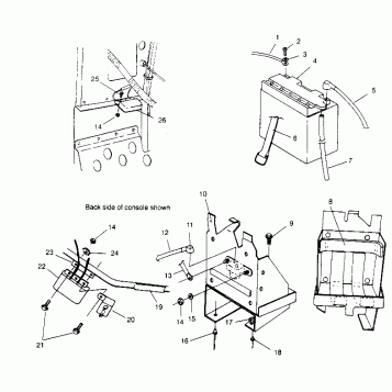 BATTERY BOX XLT TOURING 0952857 and  EUROPEAN XLT TOURING E952857 (4929172917C003)