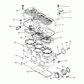 CYLINDER ASSEMBLY XLT TOURING 0952857 and  EUROPEAN XLT TOURING E952857 (4929172917C008)