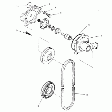 WATER PUMP XLT TOURING 0952857 and  EUROPEAN XLT TOURING E952857 (4929172917C009)