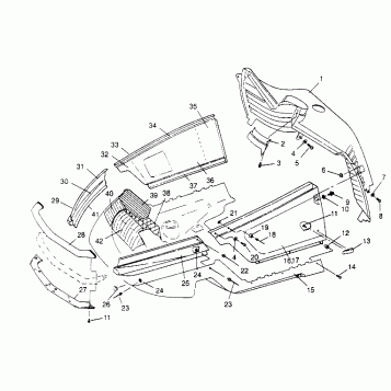 NOSEPAN ASSEMBLY 500 CARB 0952764 (4929192919A008)