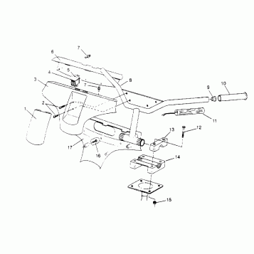 STEERING - HANDLEBAR ASSEMBLY 500 CARB 0952764 (4929192919B001)