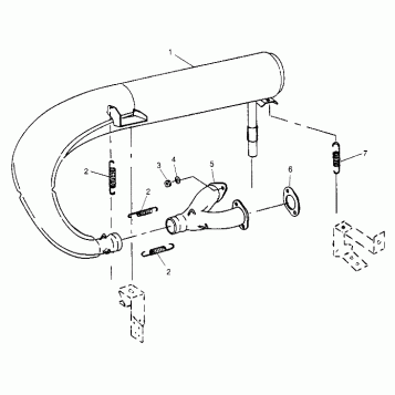 EXHAUST SYSTEM 500 CARB 0952764 (4929192919C002)
