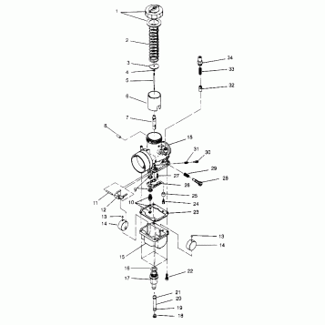 CARBURETOR ASSEMBLY 500 CARB 0952764 (4929192919C009)