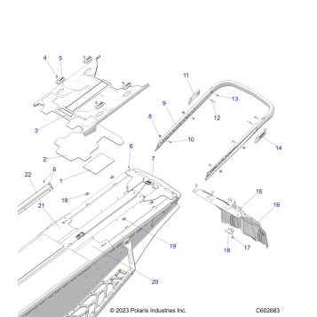 BODY, BUMPER, REAR, CLOSEOFF, TUNNEL COVER - S24TKP9FS (C602683)