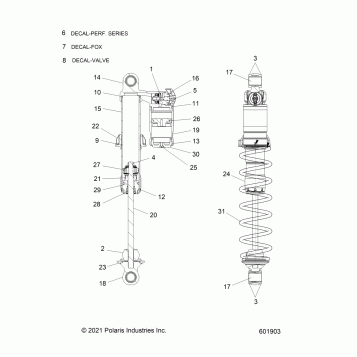 SUSPENSION, SHOCK, IFS - S25TLP6RS (601903)