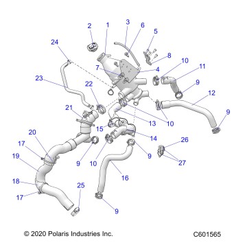 ENGINE, COOLING SYSTEM - S22TKV6RS ALL OPTIONS (C601565)