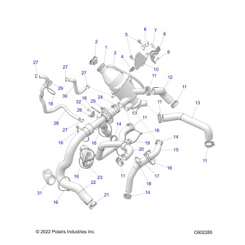 ENGINE, COOLING SYSTEM - S23TFM8MS (C602285)