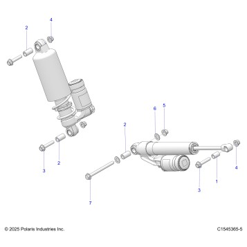 SUSPENSION, REAR SHOCKS MOUNTING - S26AJE9FSL/AJN9FSL/FSM (C1545365-5)