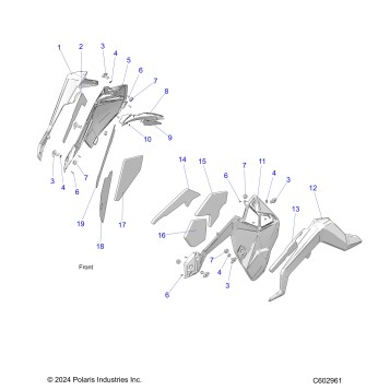 BODY, SIDE PANELS AND TRIM - S25TDV8MS (C602961)