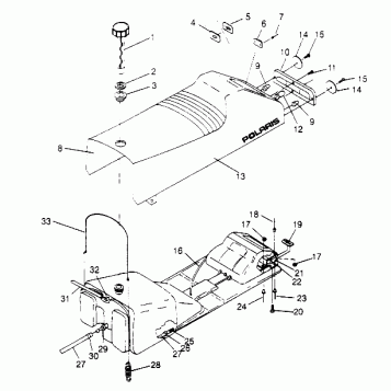 SEAT and GAS TANK ASSEMBLY XLT SP 0956756, XLT SP (48