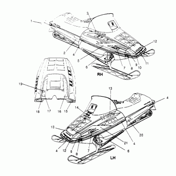 HOOD - DECALS XLT SP 0956756, XLT SP (48