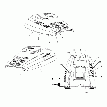 HOOD - FOAM/FOIL XLT SP 0956756, XLT SP (48