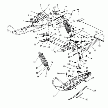 FRONT SUSPENSION and SKI - E956756 (4930763076B002)