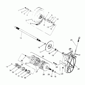 DRIVE TRAIN ASSEMBLY - E956756 (4930763076B009)