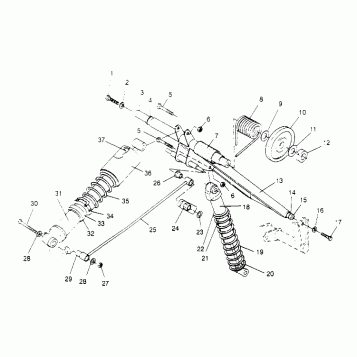 REAR TORQUE ARM ASSEMBLY - E956756 (4930763076B013)