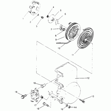 RECOIL STARTER ASSEMBLY XLT SP 0956756, XLT SP (48