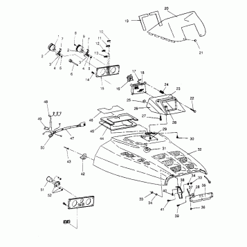 HOOD ASSEMBLY  RXL 0956768 (4930783078A010)