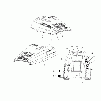 HOOD - FOAM/FOIL  RXL 0956768 (4930783078A013)