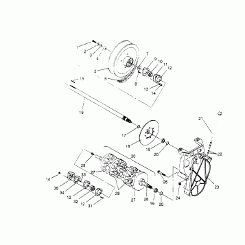 DRIVE TRAIN ASSEMBLY  RXL 0956768 (4930783078B009)
