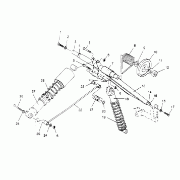 REAR TORQUE ARM ASSEMBLY  RXL 0956768 (4930783078B013)