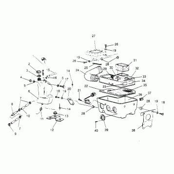 OIL TANK / AIR BOX ASSEMBLY  RXL 0956768 (4930783078C005)