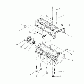 CRANKCASE ASSEMBLY  RXL 0956768 (4930783078C007)